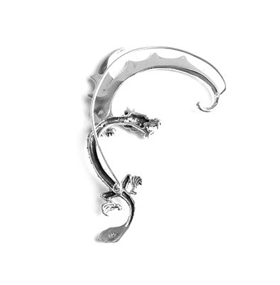 Brinco de Prata Contorno de Orelha Dragão
