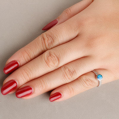 Anel de Prata Flores