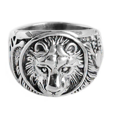 Anel de Prata Leão - 57727