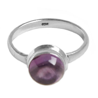 Anel de Prata com Ametista