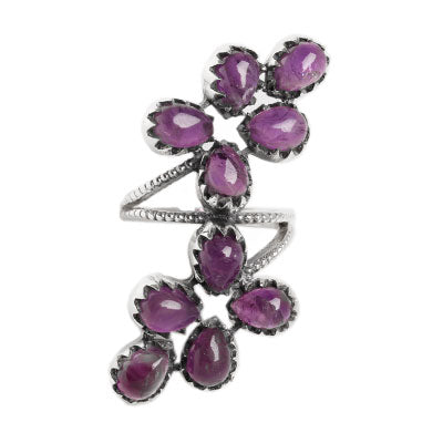 Anel de Prata com Ametista