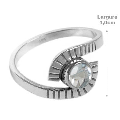 Anel de Prata com Topázio