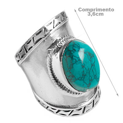Anel de Prata com Turquesa