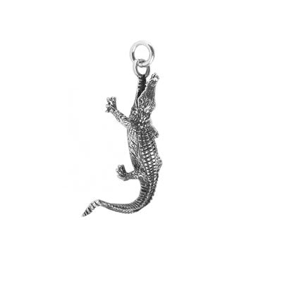 Pingente de Prata Jacaré