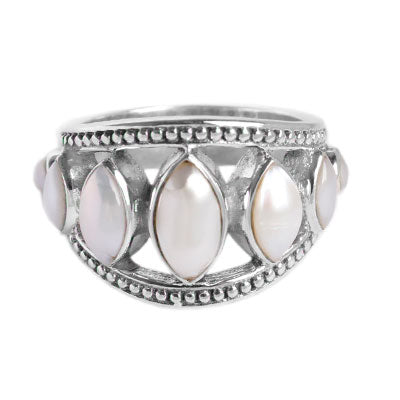 Anel de Prata com Pérola