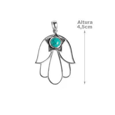 Pingente de Prata Hamsa