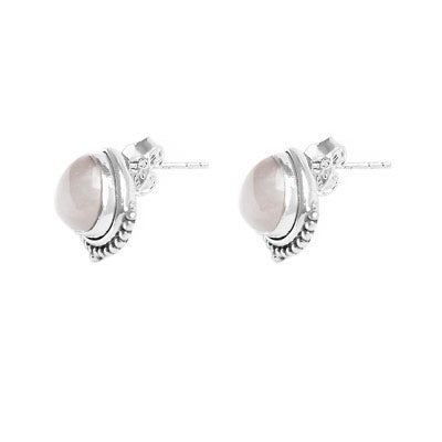 Brinco de Prata com Pedra da Lua- 59759