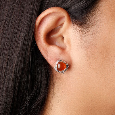 Brinco de Prata com Ágata