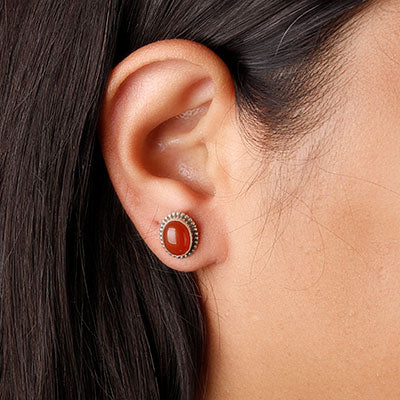 Brinco de Prata com Ágata