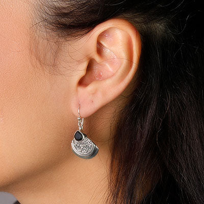 Brinco de Prata com Ágata - 58065