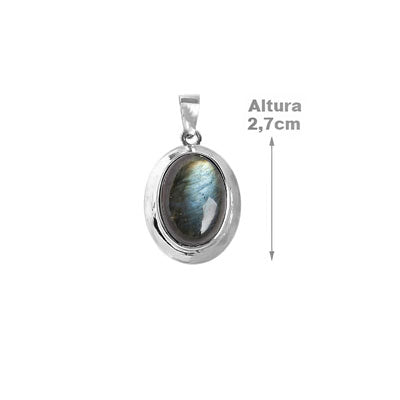 Pingente de Prata com Labradorita