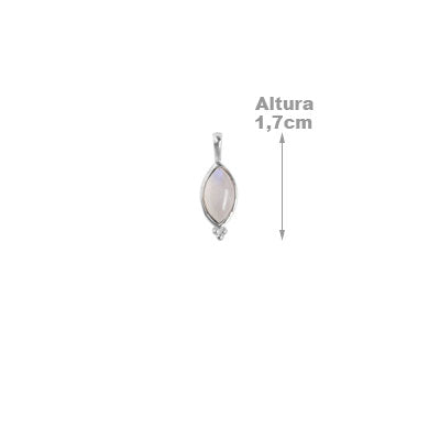 Pingente de Prata com Pedra da Lua