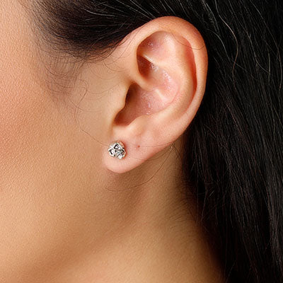 Brinco de Prata Caveira