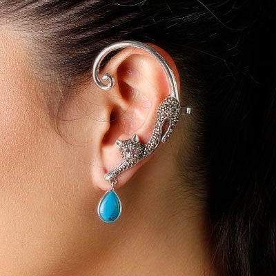 Brinco de Prata Contorno de Orelha (Ear Cuff)