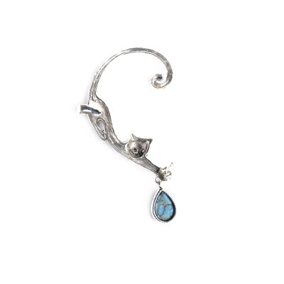 Brinco de Prata Contorno de Orelha (Ear Cuff)