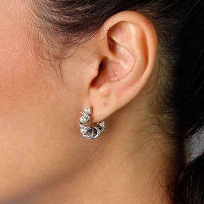 Argola de Prata com Pérola