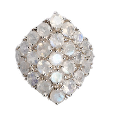 Anel de Prata com Pedra da Lua