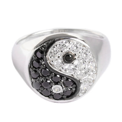 Anel de Prata Yin Yang - 58395