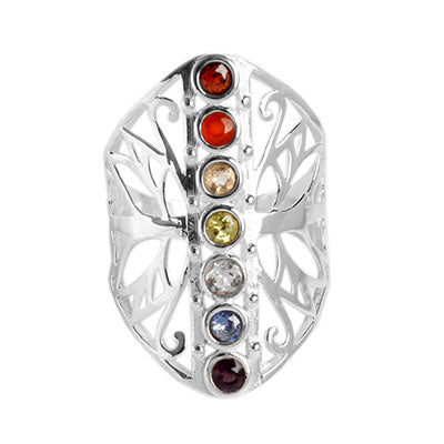 Anel de Prata com Pedras