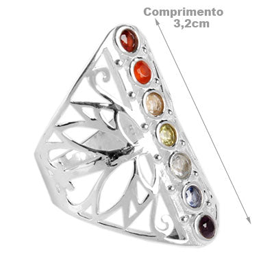 Anel de Prata com Pedras