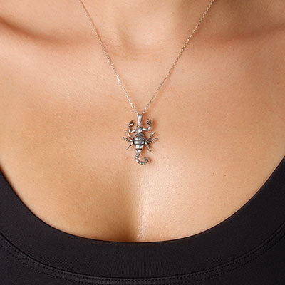 Pingente de Prata Escorpião