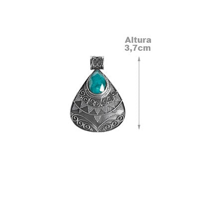 Pingente de Prata com Esmeralda