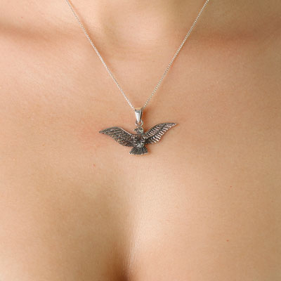 Pingente de Prata Águia - 58434