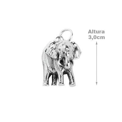 Pingente de Prata Elefante