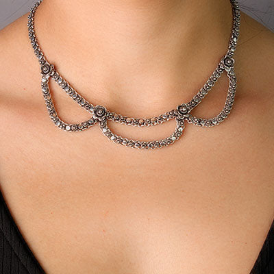 Gargantilha de Prata Indiana