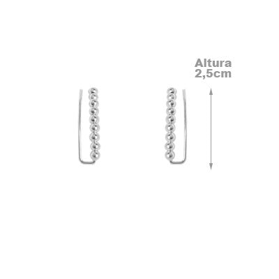 Brinco de Prata Contorno de Orelha (Ear Cuff)