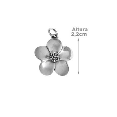 Pingente de Prata Flor