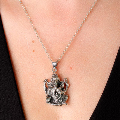Pingente de Prata Ganesha