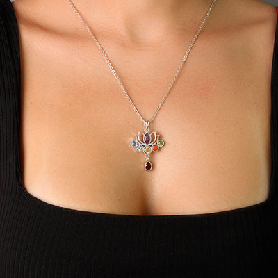 Pingente de Prata com Pedras - 58522