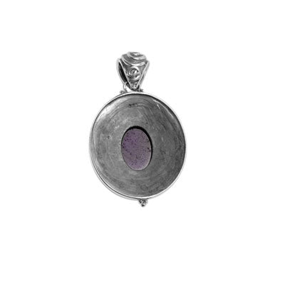 Pingente de Prata com Ametista