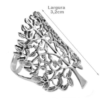 Anel de Prata Árvore