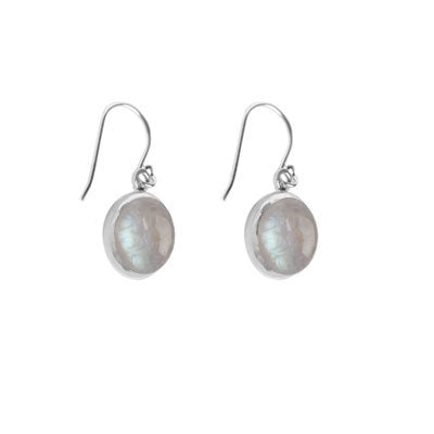 Brinco de Prata Pedra da Lua