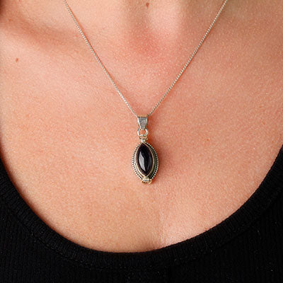 Pingente de Prata com Ametista