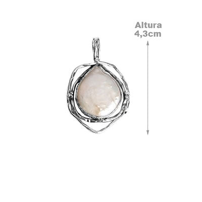 Pingente de Prata com Madrepérola