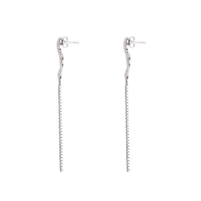 Brinco de Prata Serpente