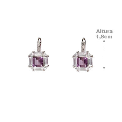 Argola de Prata com Zircônias