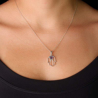 Pingente de Prata Hamsa