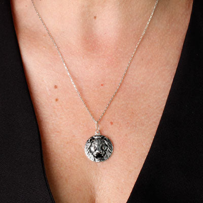 Pingente de Prata Leão