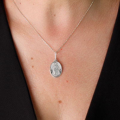 Pingente de Prata Nossa Senhora das Graças