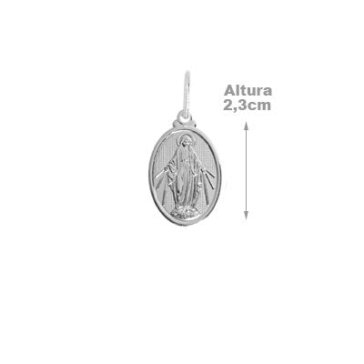 Pingente de Prata Nossa Senhora das Graças