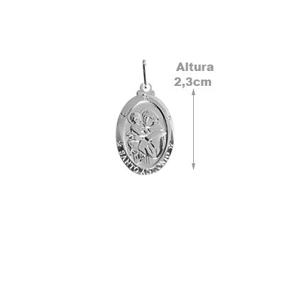Pingente de Prata Santo Antônio