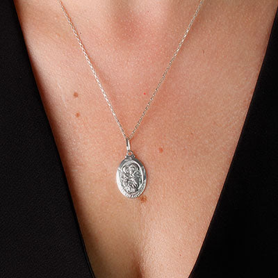 Pingente de Prata Santo Antônio