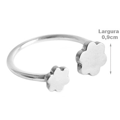 Anel de Prata Flor