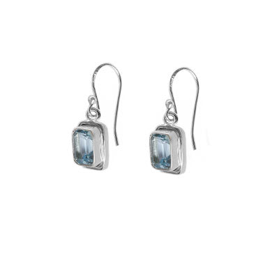 Brinco de Prata com Topázio
