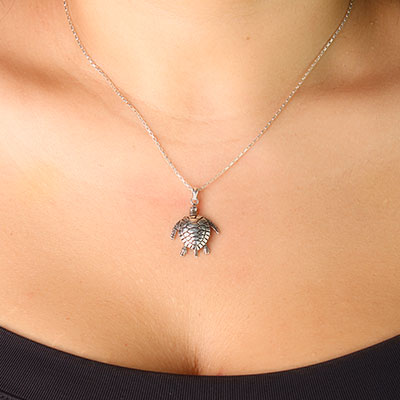 Pingente de Prata Tartaruga