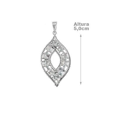 Pingente de Prata com Topázio - 58788